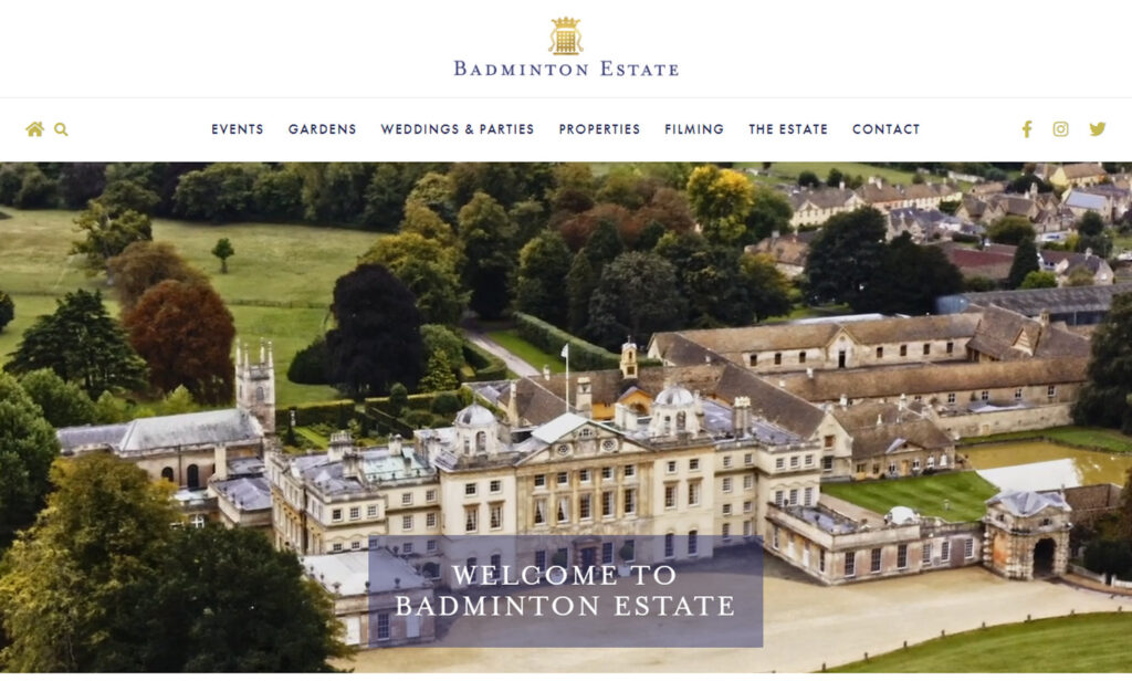 Badminton Estate Portfolio Zonkey Web Design Bath